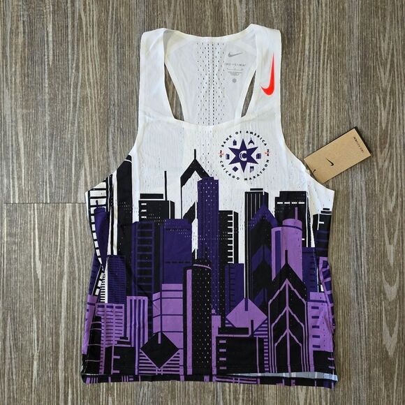 Nike AeroSwift Dri-FIT ADV Chicago Marathon Running Singlet Men Small FV6335-100 - Picture 9 of 9
